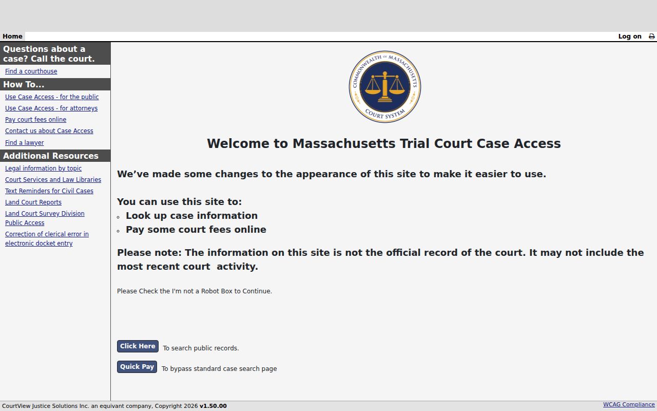 Danvers resident lookup Massachusetts eAccess court search